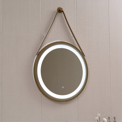 Кръгло LED огледало за баня ICL 1398G - 60СМ