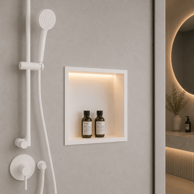 Ниша за баня в цвят WHITE MATT  IC 3030 WM