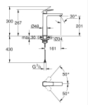 Висок смесител за умивалник Grohe Cubeo 1017290000 XL-размер  - 7