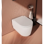 Комплект за вграждане GROHE Rapid SL с бутон черен мат + конзолна тоалетна чиния SINTESI Vortex - 3