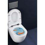 Комплект за вграждане GROHE Rapid SL с бутон черен мат + конзолна тоалетна чиния SINTESI Vortex - 1
