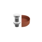 Сифн 38TP0185I КЛИК КЛАК ЗА МИВКА без преливник -Теракотa  мат