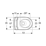 Комплект за вграждане Geberit със структура Duofix Delta 12см 458.103.00.2 и тоалетна Selnova Premium 502.793.00.1- 3