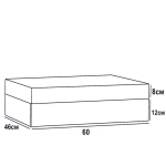 Плот за баня PVC ICP 6020W "АНЕЛИЯ"- 60