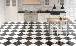 Гранитогрес Colorgloss Negro, White